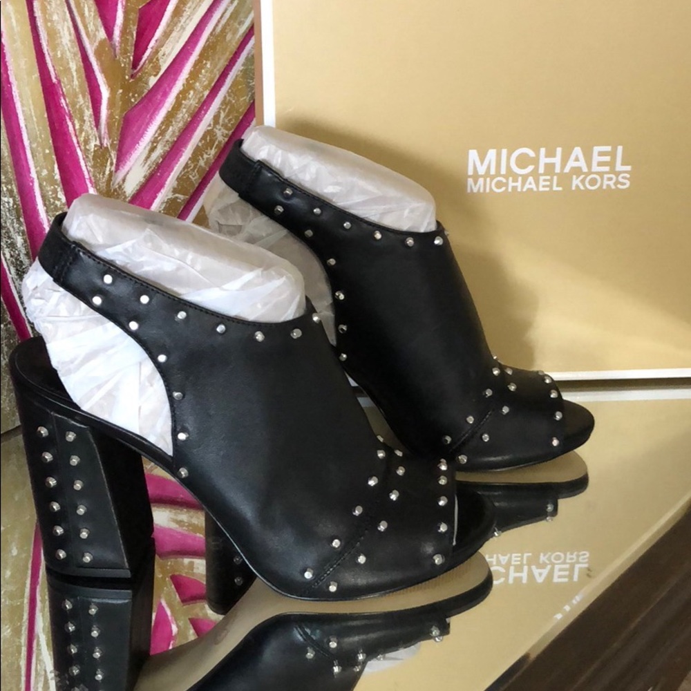 Brand New Michael Kors open toe booties